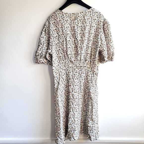 Faithfull The Brand Sidonie Aurelia Floral Off White Chestnut Mini Dress NWT 2 - Picture 12 of 16